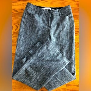 WHITE HOUSE BLACK MARKET Legacy Tweed Flare Leg Pants  Size 0R